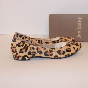 NWT Anthropologie Jon Josef Maya Leopard Comb Loafers Flats size 5